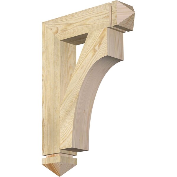 Ekena Millwork Westlake Arts & Crafts Rough Sawn Bracket, Douglas Fir, 4"W x 18"D x 26"H BKT04X18X26WTL03RDF - main